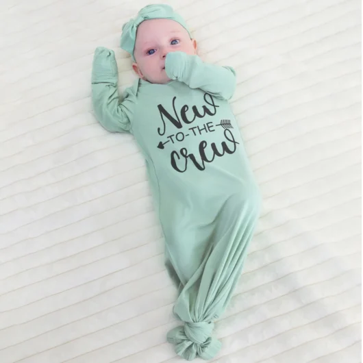 Bamboo Baby Girl Sleeping Bag with Headband