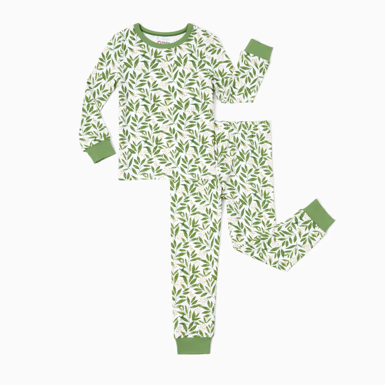 Baby / Toddler Bamboo Pajamas With Childlike Print (2-piece Snug-Fitting)
