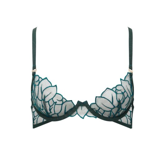 Bluebella Laurel Leaf Embroidered Bra Green - 30A