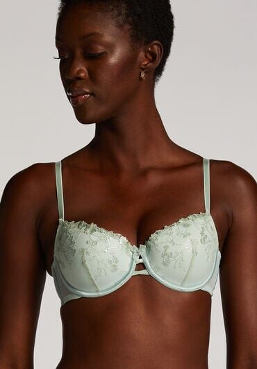 Hunkemöller Lillia Padded Underwired Bra Green