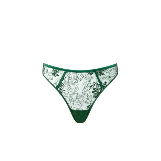 Bluebella Seraphim Embroidered High-Waisted Thong Black - 6