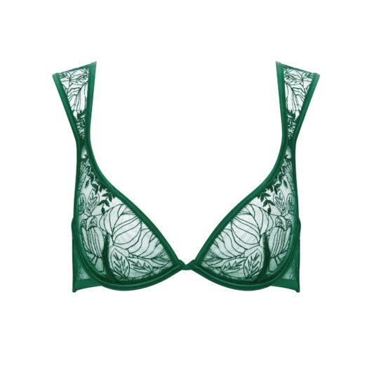Bluebella Seraphim Embroidered Sheer Bra Green - 30A