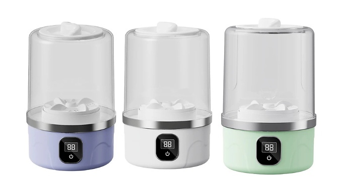 Rechargeable Mini Washing Machine - 3 Colours!