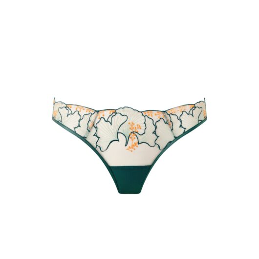 Bluebella Gianna Sheer Brief Green/Orange - 6