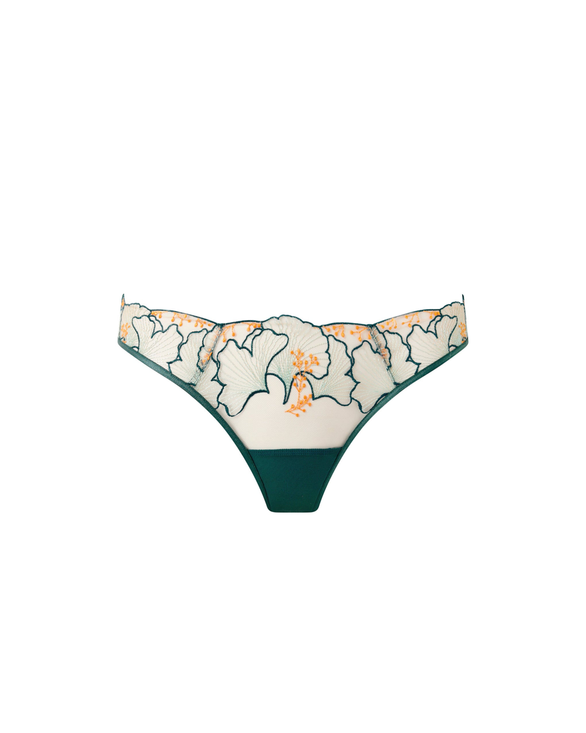 Bluebella Gianna Sheer Brief Green/Orange - 6