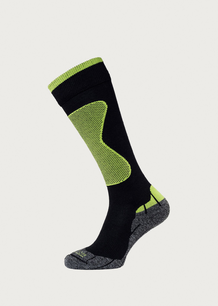 Ellis Brigham Performance Expert Ski Socks - Black/Green - M