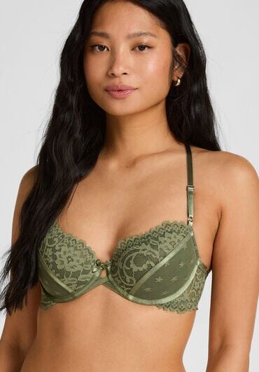 Hunkemöller Padded Underwired Bra Valora Green