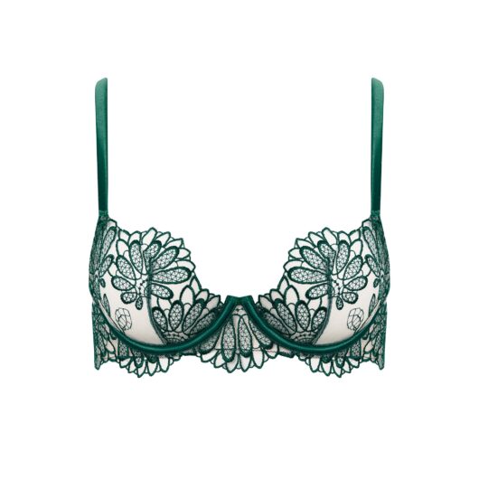 Bluebella Amaris Sheer Floral Bra Green - 30F