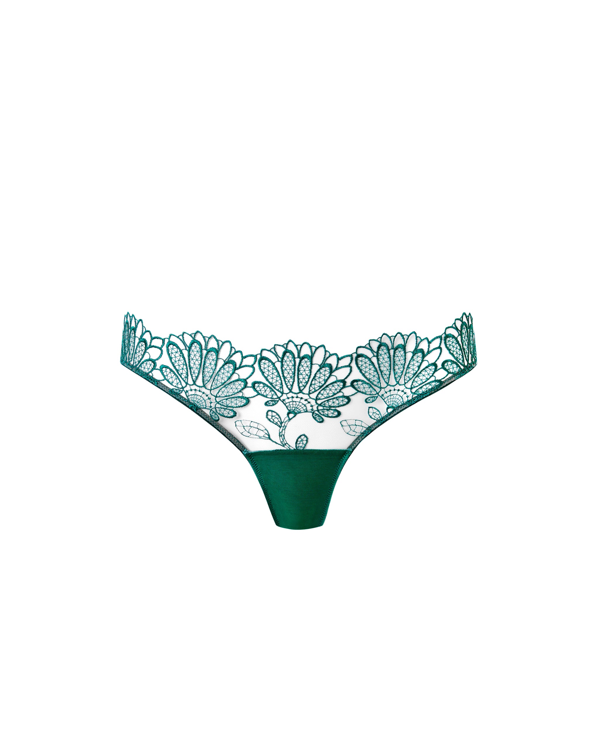 Bluebella Amaris Sheer Floral Brief Green - 6