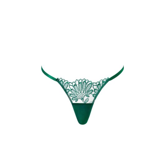 Bluebella Amaris Sheer Floral Thong Green - 6