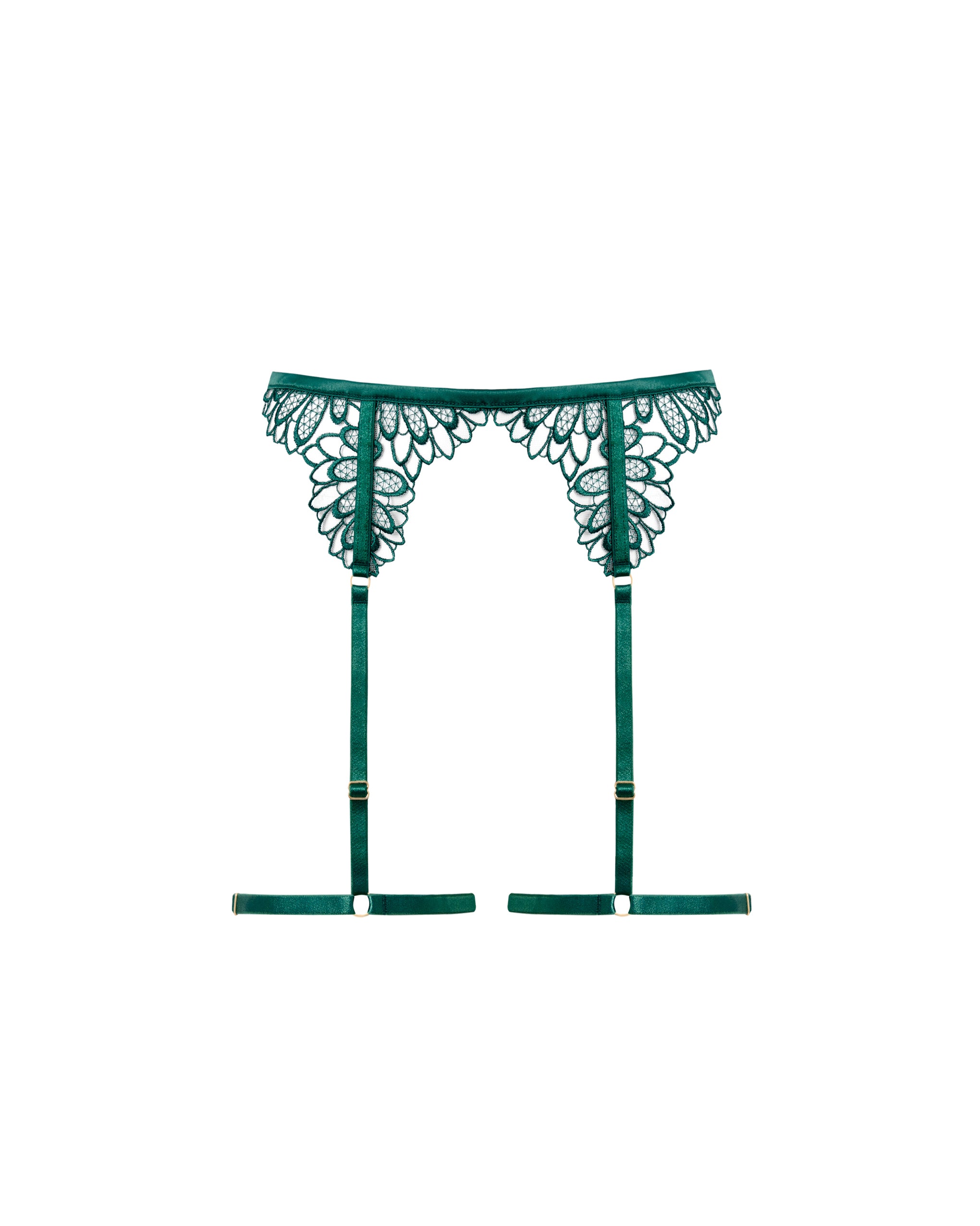 Bluebella Amaris Suspender Thigh Harness Green - 6