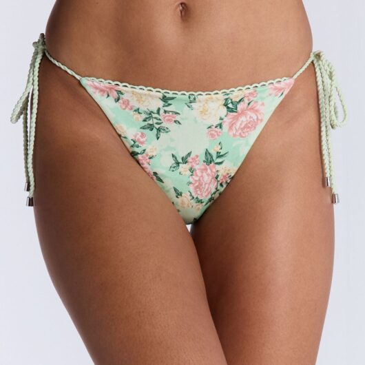 Boux Avenue Lucca floral bikini bottoms - Green Mix - 16