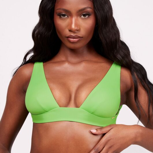 Boux Avenue Maui deep v bikini top - Green - 06
